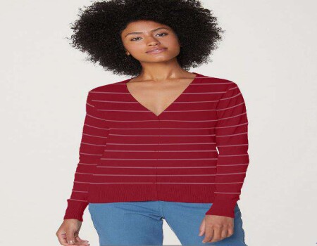 CALÇA FEMININA EM TECIDO DE VISCOSE HERING K0VU - Bordo