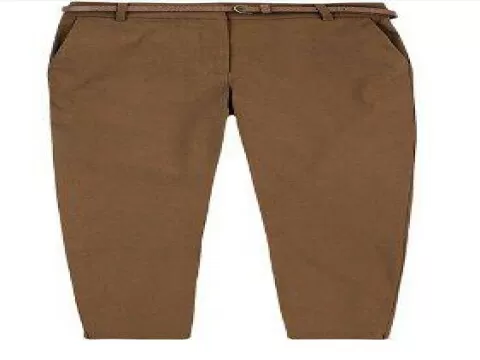 CALÇA FEMININA EM TECIDO DE VISCOSE HERING K0VU - Marrom