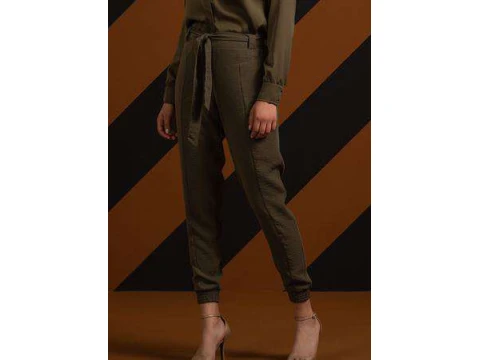 CALÇA FEMININA JOGGING COM RECORTES ANGEL 270066 - Verde