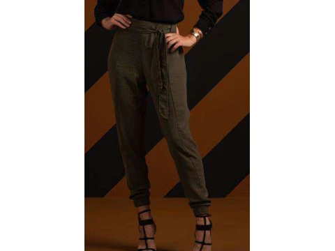 CALÇA FEMININA JOGGING COM RECORTES ANGEL 270066 - Verde