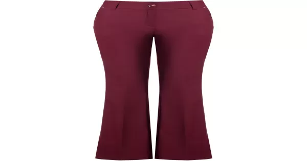 Calça flare hot sale bordo