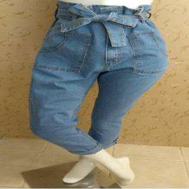 calca jeans de cintura alta