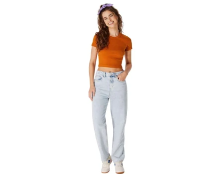 CALÇA JEANS FEMININA RETA HERING H9KK - Jeans