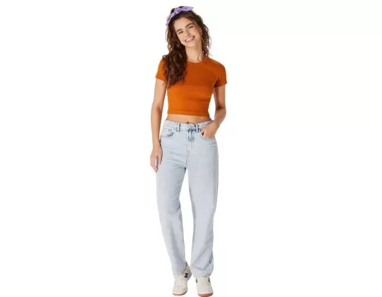 CALÇA JEANS FEMININA RETA HERING H9KK - Jeans