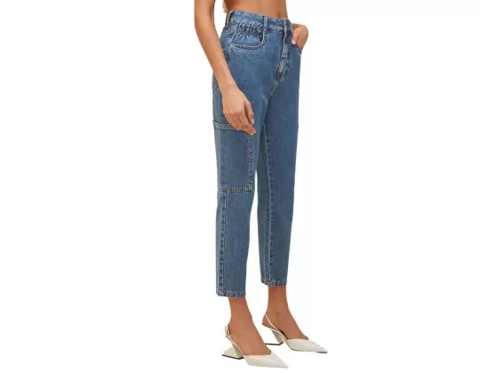 CALÇA JEANS MOM FIT NAOMI MORENA ROSA 206326 - Jeans