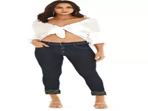 CALÇA JEANS SKINNY COS MEDIO MORENA ROSA 205118 - Jeans escuro