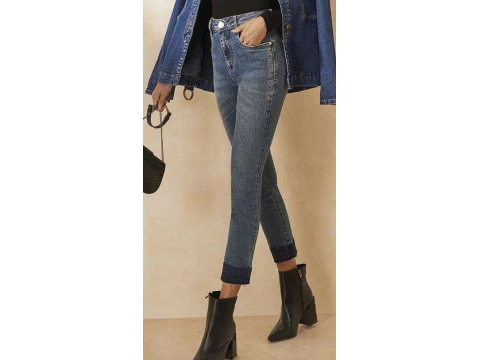 CALÇA JEANS SLIM CROPPED MORENA ROSA 204663 - Jeans