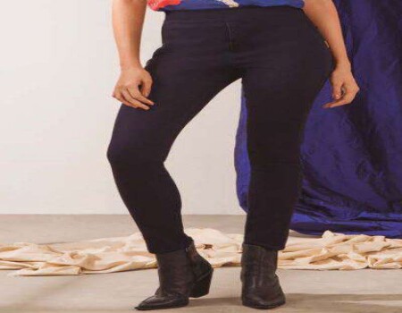 CALÇA JEGGING COS ALTO MARIA VALENTINA 203284 - Azul