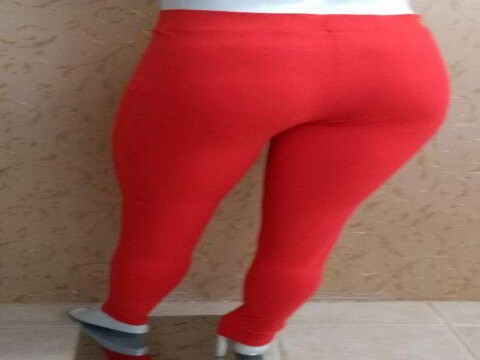 CALÇA LEGGING BÁSICA ELEGANCE 02116 - Vermelho