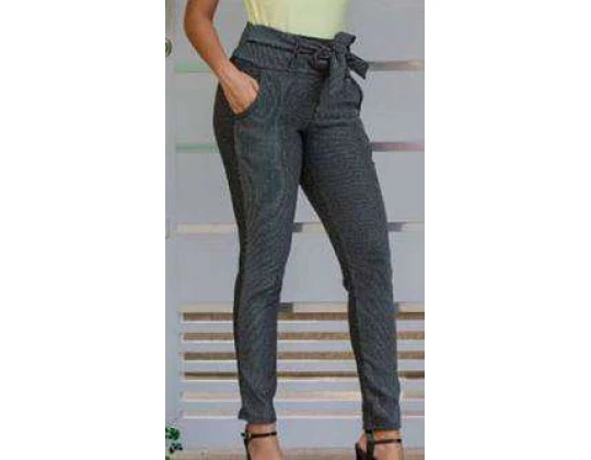 CALÇA LUREX AMARRAÇÃO LUVSOF - Preto