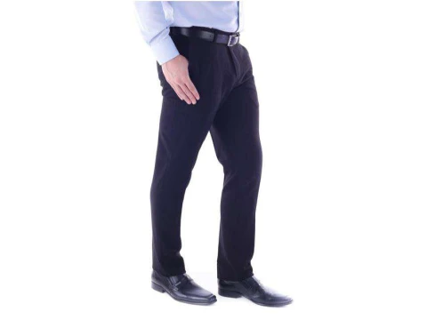 CALÇA MASCULINA COM PREGAS TERRA SANTA MICRO FIBRA - Preto CALÇA MASCULINA COM PREGAS TERRA SANTA MICRO FIBRA - Preto