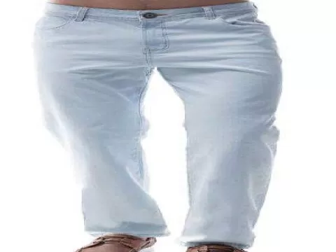 CALCA MASCULINA SKINNY DENUNCIA - Branco