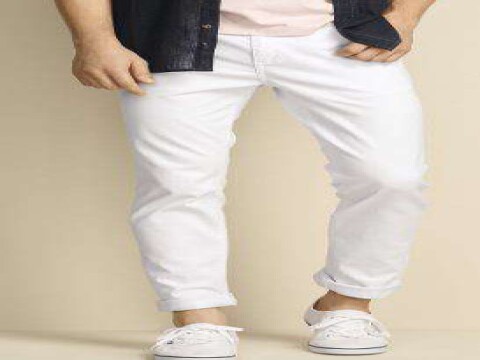 CALÇA MASCULINA SKINNY HERING KTP0 - Branco