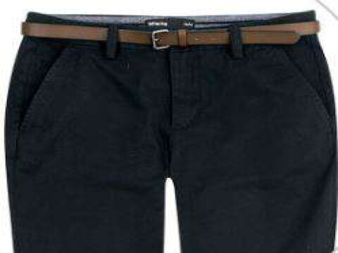 CALÇA MASCULINA SLIM COM CINTO HERING KTW1 - Preto