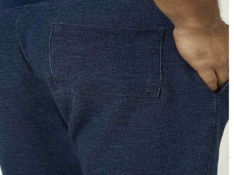 CALÇA MOLETOM JEANS JOGGER MASCULINO HERING 05W9 - Azul