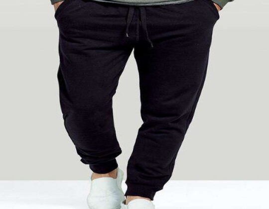 CALÇA MASCULINA JOGGER MOLETOM HERING 05M3 - Preto