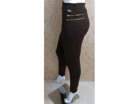 CALÇA MONTARIA COM DETALHE EM ZÍPER LIFE - Marrom