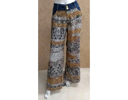 CALÇA PANTALONA ESTAMPADA LIMELIGHT - Off white