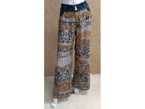 CALÇA PANTALONA ESTAMPADA LIMELIGHT - Off white