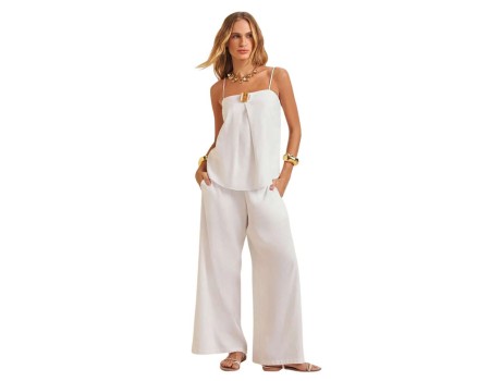 CALÇA RETA MORENA ROSA 01212 - Branco