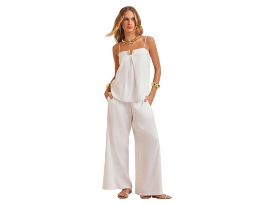 CALÇA RETA MORENA ROSA 01212 - Branco