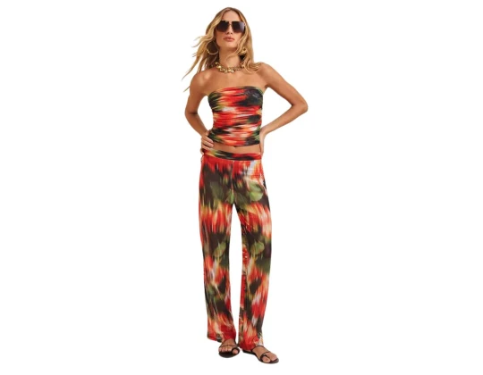 CALÇA RETA PRAIA MORENA ROSA 01217 - Laranja