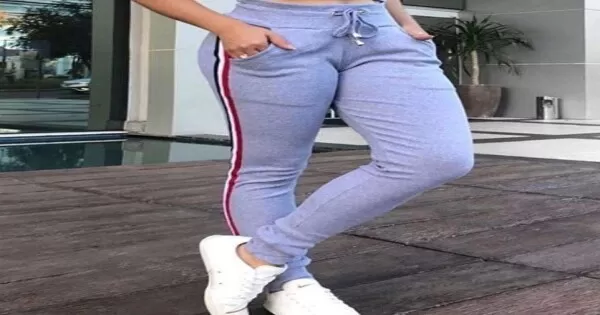 Calça ribana com sales bota