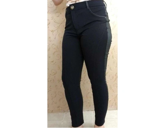 CALÇA SARJA SLIM MORENA ROSA 201495 - Preto