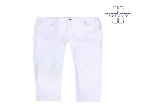 CALÇA SKINNY EM SARJA HERING H912 - Branco