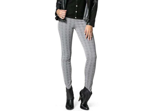 CALÇA SKINNY MALHA XADREZ NITROGEN 350356 - Cinza