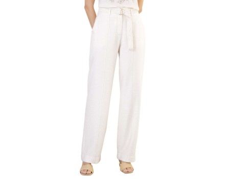 CALÇA VISCOLINHO SEIKI 550356 - Bege
