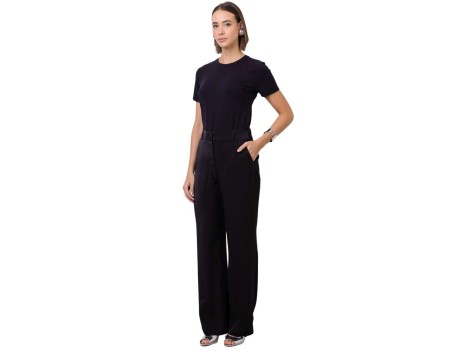 CALÇA VISCOSE ACETINADA SEIKI 550358 - Preto