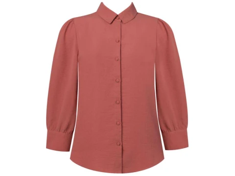 CAMISA CREPE MANGAS BUFANTES SEIKI 320981 - Telha CAMISA CREPE MANGAS BUFANTES SEIKI 320981 - Telha