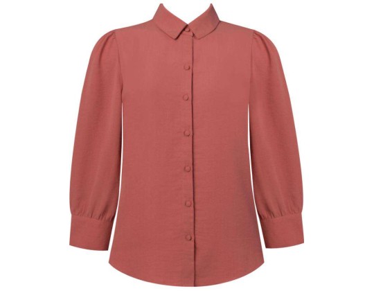 CAMISA CREPE MANGAS BUFANTES SEIKI 320981 - Telha