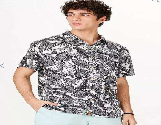 CAMISA ESTAMPADA EM TECIDO HERING H2FW - Preto