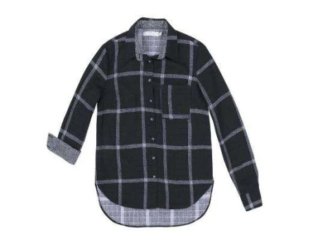 CAMISA FEMININA ESTAMPADA HERING Q89L - Preto