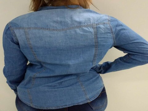 CAMISA JEANS CASUAL COM BOLSOS - Jeans
