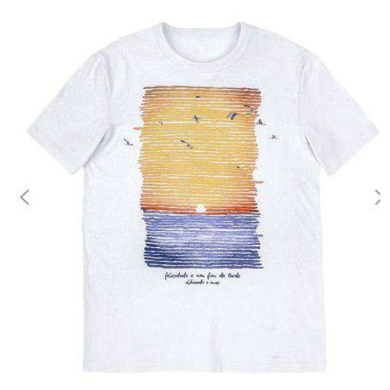 camiseta masculina com estampa
