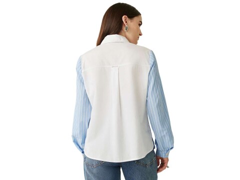 CAMISA ML COMPOSE TECIDO MARIA VALENTINA 08411 - Azul claro