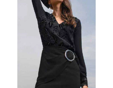 CAMISA MORENA ROSA 105797 - Preto