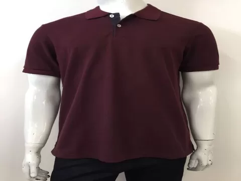 CAMISA POLO BÁSICA MASCULINA SLIM OGOCHI 7420008 - Roxo