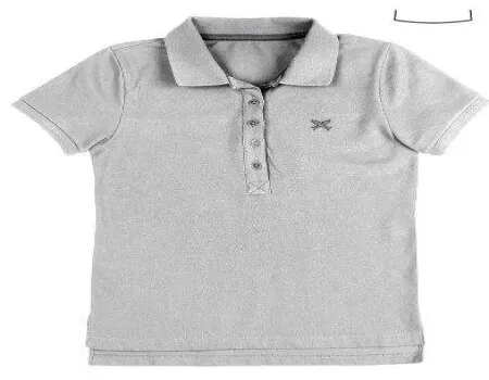 CAMISA POLO FEMININA HERING 03ZZ - Cinza