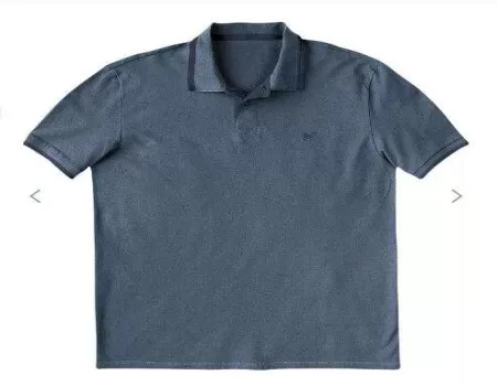 CAMISA POLO MASCULINA BÁSICA COM BORDADO HERING 036H - Azul