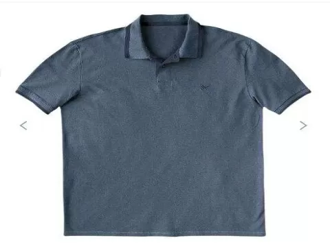 CAMISA POLO MASCULINA BÁSICA COM BORDADO HERING 036H - Azul