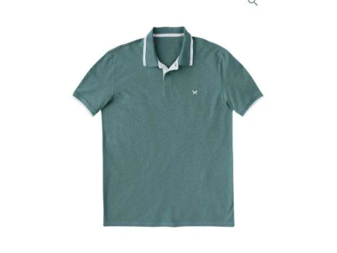 CAMISA POLO MASCULINA BÁSICA COM BORDADO HERING 036H - Verde
