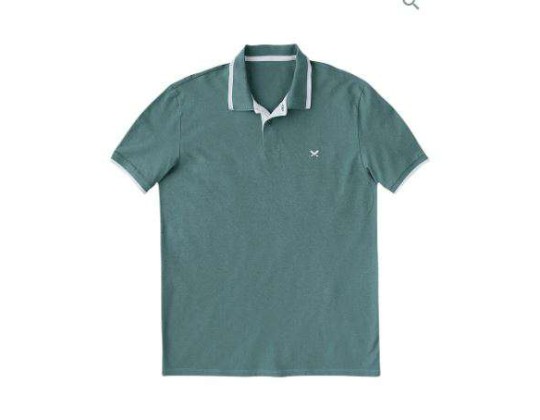 CAMISA POLO MASCULINA BÁSICA COM BORDADO HERING 036H - Verde