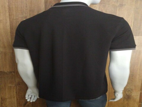 CAMISA POLO MASCULINA BÁSICA COM BORDADO HERING 036H - Preto