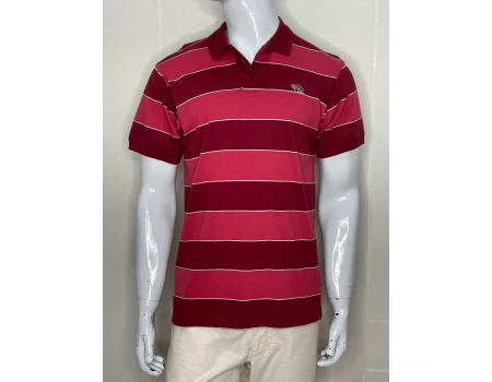CAMISA POLO MASCULINA GAJANG LISTRAS - Bordo