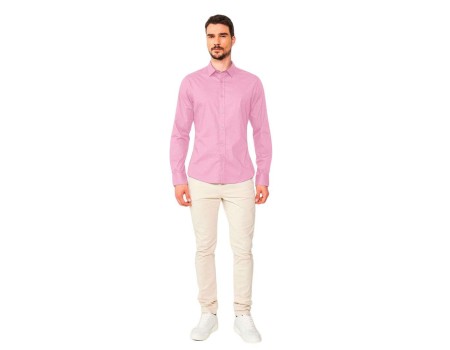 CAMISA SOCIAL FIT MG LONGA COLCCI 031.01.04643 - Rosa claro