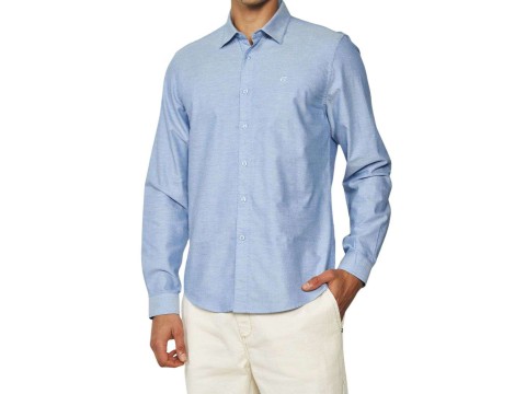 CAMISA SOCIAL RELAX COLCCI 031.01.04839 - Azul